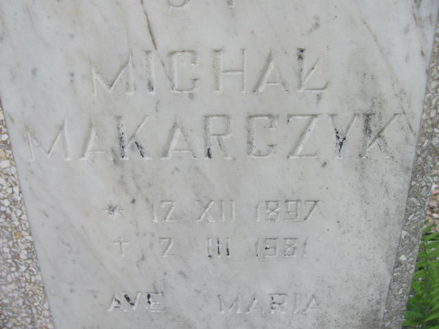 Michał Makarczyk 1897 Kostrzyn nad Odrą - Grobonet - Wyszukiwarka osób pochowanych