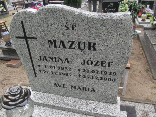 Janina Mazur 1932 Kostrzyn nad Odrą - Grobonet - Wyszukiwarka osób pochowanych