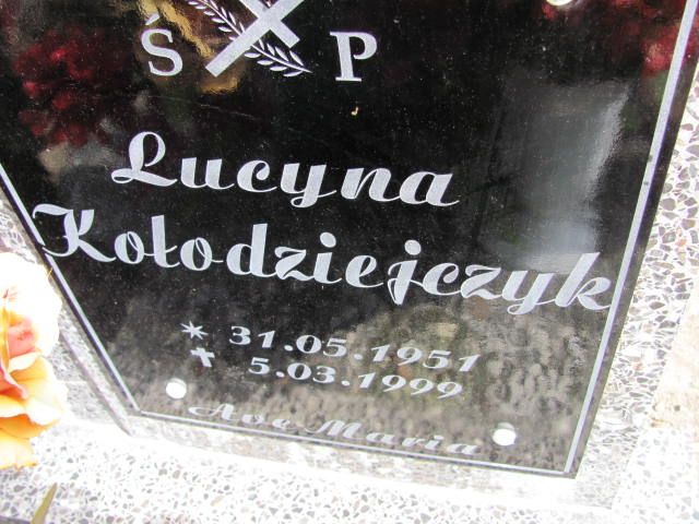 Lucyna Kołodziejczyk 1951 Kostrzyn nad Odrą - Grobonet - Wyszukiwarka osób pochowanych