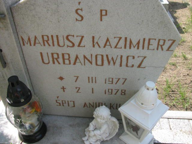 Mariusz Kazimierz Urbanowicz 1977 Kostrzyn nad Odrą - Grobonet - Wyszukiwarka osób pochowanych