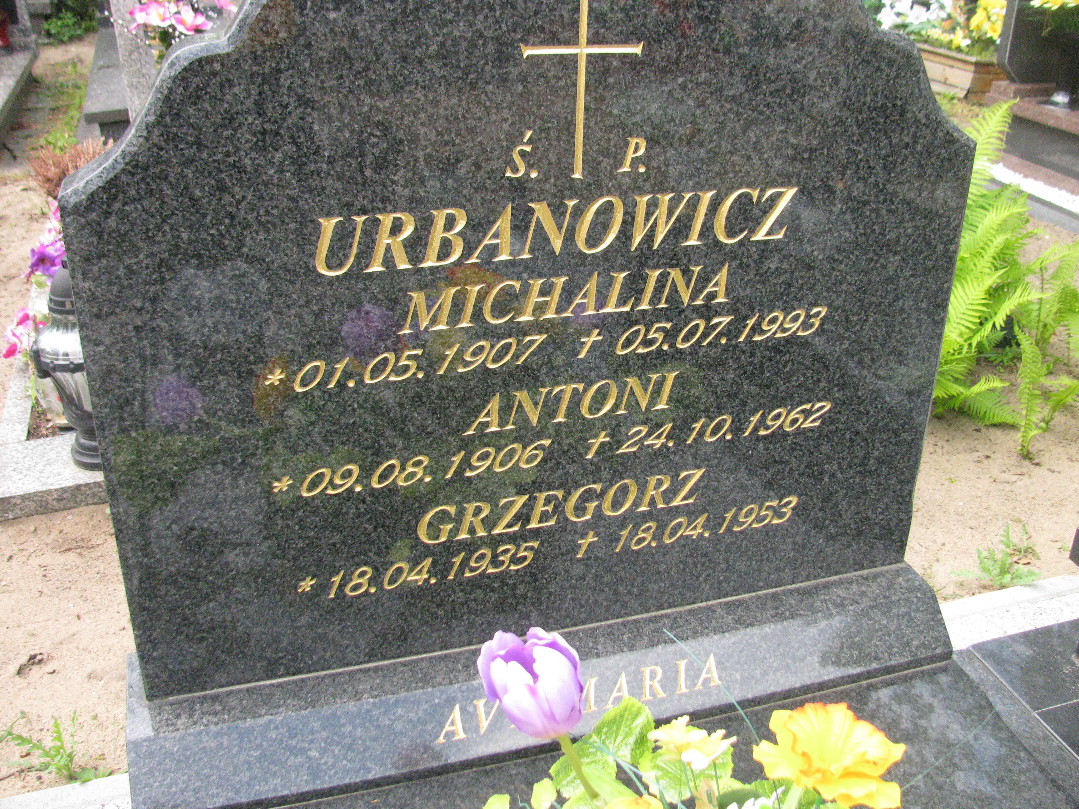 Antoni Urbanowicz 1906 Kostrzyn nad Odrą - Grobonet - Wyszukiwarka osób pochowanych