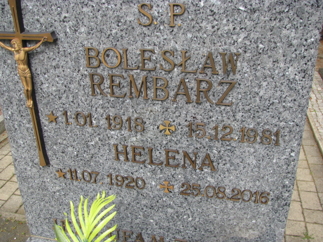 Bolesław Rembarz 1918 Kostrzyn nad Odrą - Grobonet - Wyszukiwarka osób pochowanych