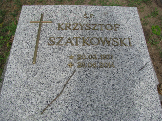 Krzysztof Szatkowski 1971 Kostrzyn nad Odrą - Grobonet - Wyszukiwarka osób pochowanych