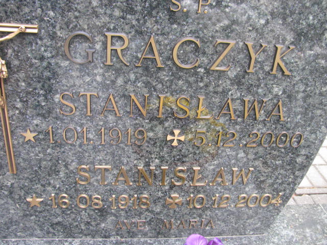 Stanisława Graczyk 1919 Kostrzyn nad Odrą - Grobonet - Wyszukiwarka osób pochowanych