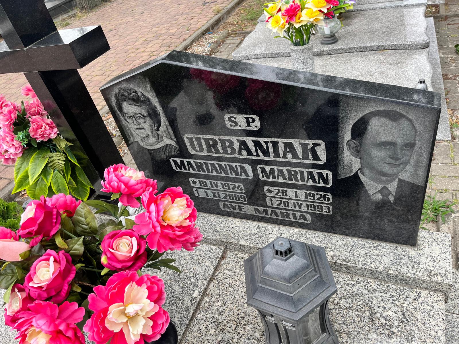 Marian Urbaniak 1926 Kostrzyn nad Odrą - Grobonet - Wyszukiwarka osób pochowanych