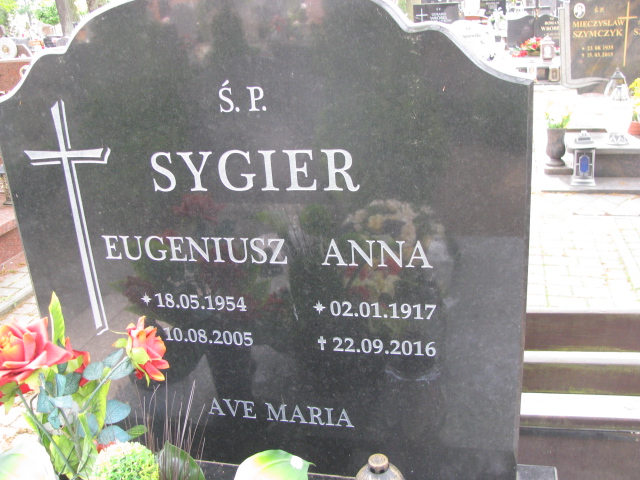 Anna Sygier 1917 Kostrzyn nad Odrą - Grobonet - Wyszukiwarka osób pochowanych