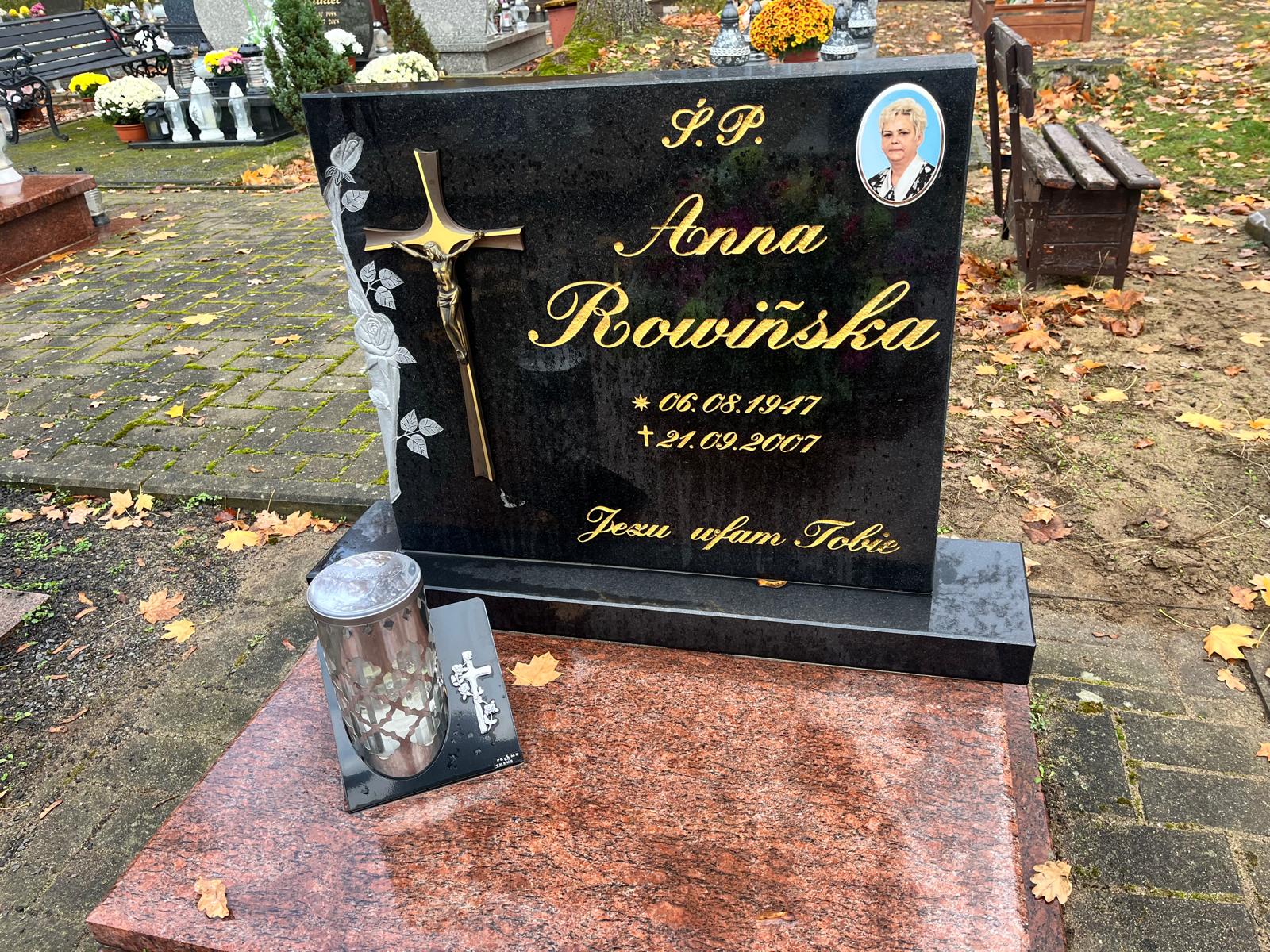 Anna Rowińska 1947 Kostrzyn nad Odrą - Grobonet - Wyszukiwarka osób pochowanych