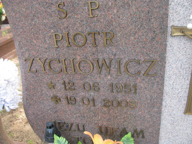 Piotr Zychowicz 1951 Kostrzyn nad Odrą - Grobonet - Wyszukiwarka osób pochowanych