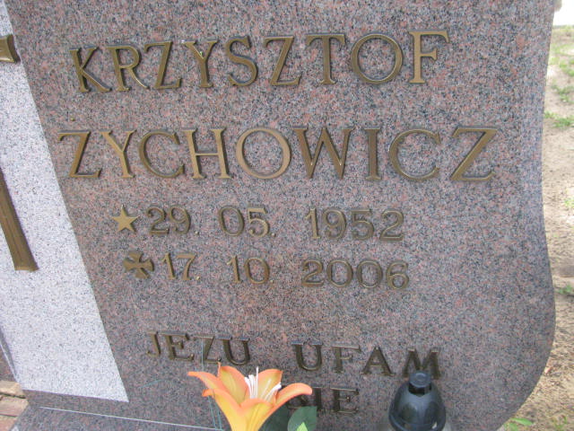 Krzysztof Zychowicz 1952 Kostrzyn nad Odrą - Grobonet - Wyszukiwarka osób pochowanych