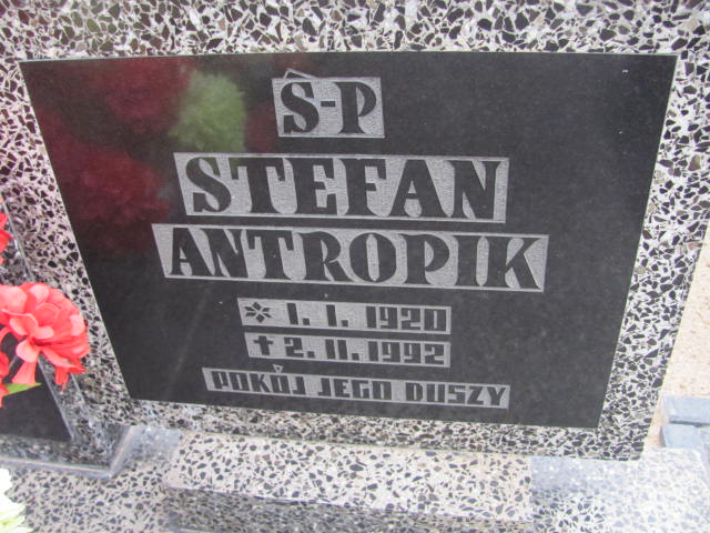 Stefan Antropik 1920 Kostrzyn nad Odrą - Grobonet - Wyszukiwarka osób pochowanych