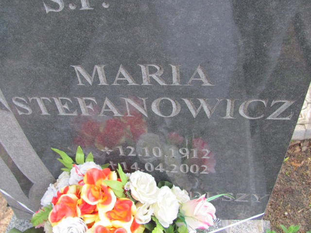Maria Stefanowicz 1912 Kostrzyn nad Odrą - Grobonet - Wyszukiwarka osób pochowanych