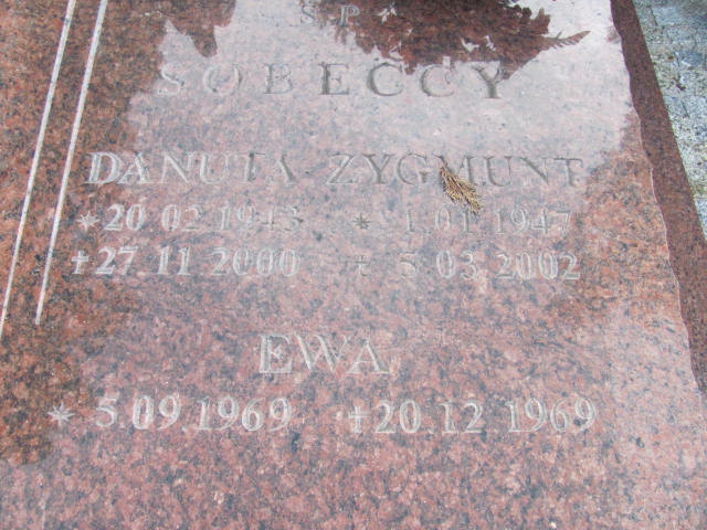 Zygmunt Sobecki 1947 Kostrzyn nad Odrą - Grobonet - Wyszukiwarka osób pochowanych