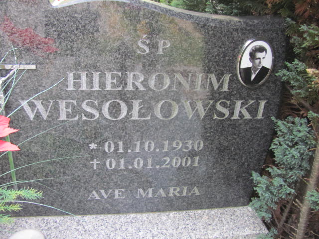 Hieronim Wesołowski 1930 Kostrzyn nad Odrą - Grobonet - Wyszukiwarka osób pochowanych