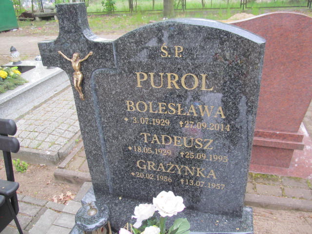 Grażyna Purol 1956 Kostrzyn nad Odrą - Grobonet - Wyszukiwarka osób pochowanych