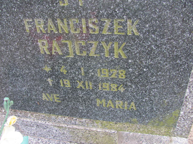 Franciszek Rajczyk 1928 Kostrzyn nad Odrą - Grobonet - Wyszukiwarka osób pochowanych
