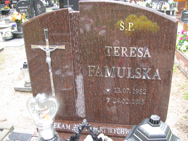 Teresa Famulska 1952 Kostrzyn nad Odrą - Grobonet - Wyszukiwarka osób pochowanych