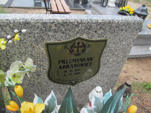 Przemysław Abrasowicz  1977 Kostrzyn nad Odrą - Grobonet - Wyszukiwarka osób pochowanych