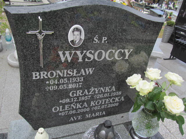Grażyna Wysocka 1957 Kostrzyn nad Odrą - Grobonet - Wyszukiwarka osób pochowanych