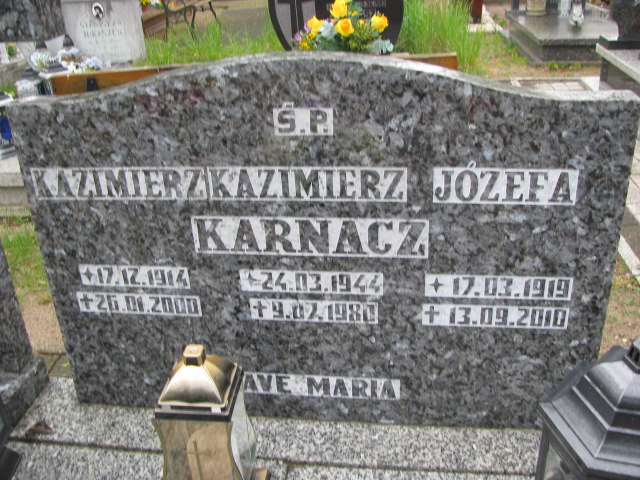 Kazimierz Karnacz 1914 Kostrzyn nad Odrą - Grobonet - Wyszukiwarka osób pochowanych