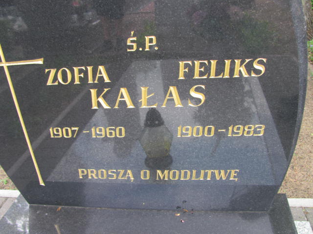 Feliks Kałas 1900 Kostrzyn nad Odrą - Grobonet - Wyszukiwarka osób pochowanych