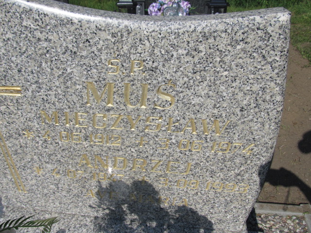 Andrzej Muś Kostrzyn nad Odrą - Grobonet - Wyszukiwarka osób pochowanych