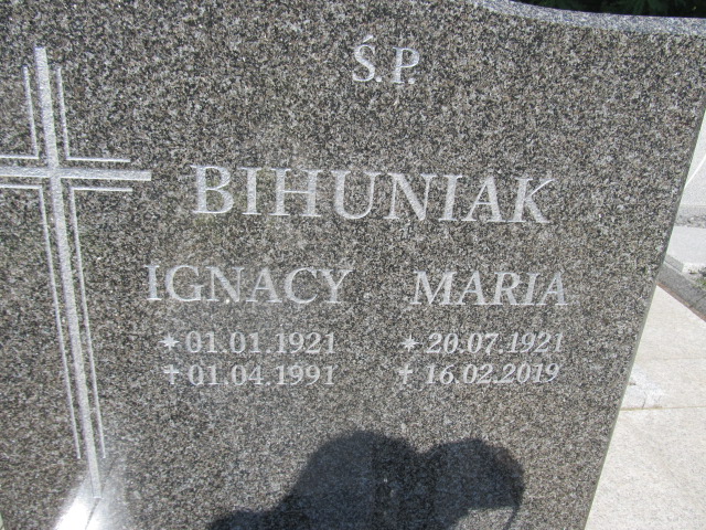 Ignacy Bihuniak 1921 Kostrzyn nad Odrą - Grobonet - Wyszukiwarka osób pochowanych