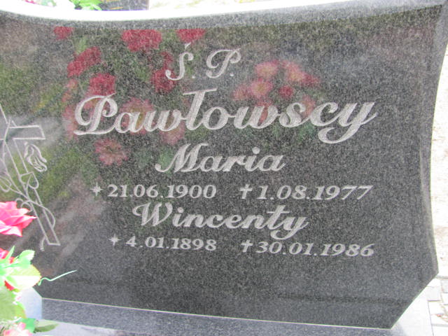 Wincenty Pawłowski 1898 Kostrzyn nad Odrą - Grobonet - Wyszukiwarka osób pochowanych