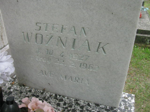 Stefan Woźniak 1927 Kostrzyn nad Odrą - Grobonet - Wyszukiwarka osób pochowanych