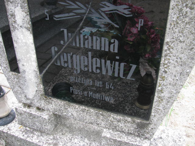 Julianna Gergelewicz 1899 Kostrzyn nad Odrą - Grobonet - Wyszukiwarka osób pochowanych
