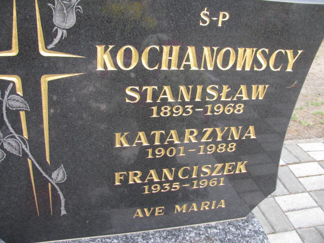 Franciszek Kochanowski 1935 Kostrzyn nad Odrą - Grobonet - Wyszukiwarka osób pochowanych