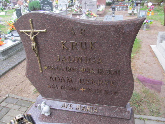 Jadwiga Kruk 1946 Kostrzyn nad Odrą - Grobonet - Wyszukiwarka osób pochowanych