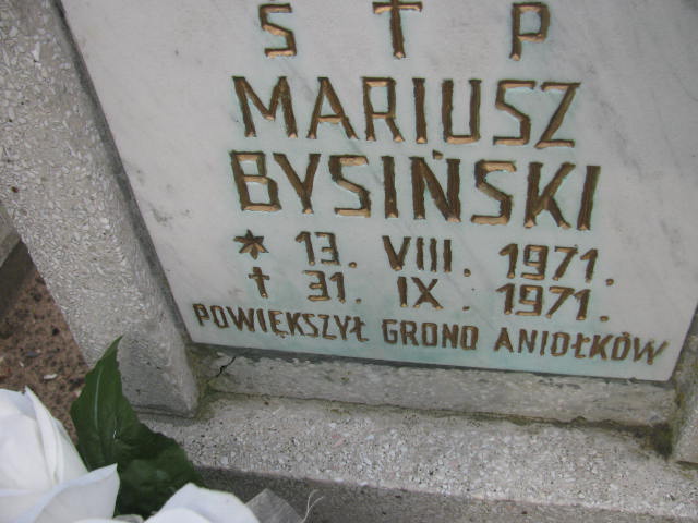 Mariusz Bysiński 1971 Kostrzyn nad Odrą - Grobonet - Wyszukiwarka osób pochowanych