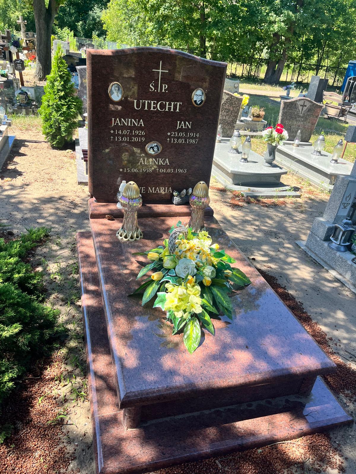 Alina Utecht 1958 Kostrzyn nad Odrą - Grobonet - Wyszukiwarka osób pochowanych