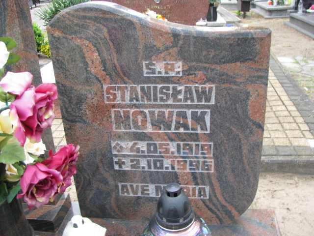 Grób Stanisław Nowak