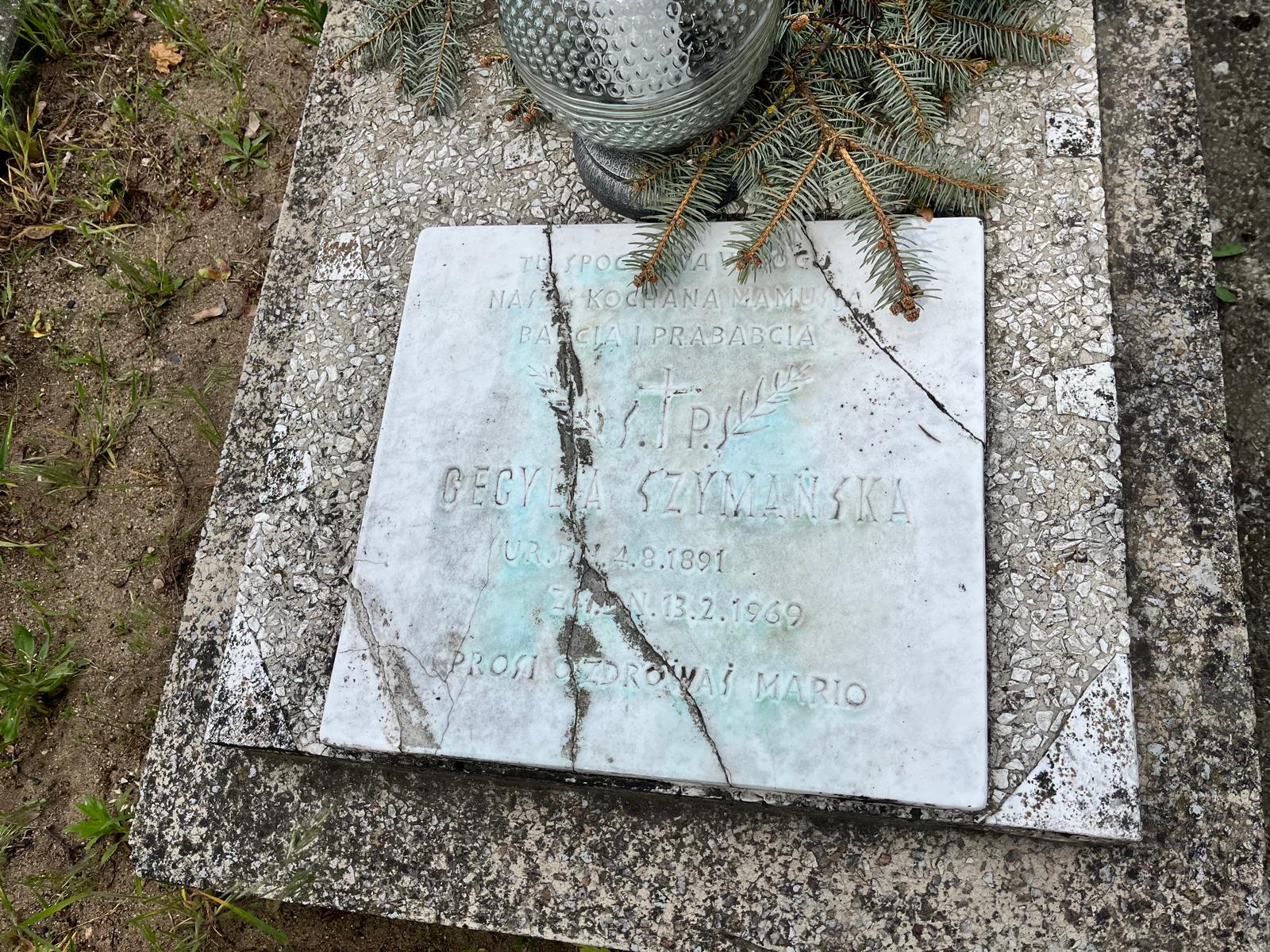 Grób Cecylia Szymańska